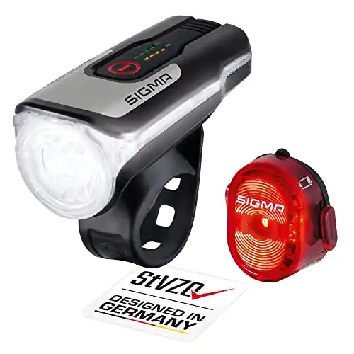 Fahrradbeleuchtung Sigma LED Set Aura 80 und Nugget II