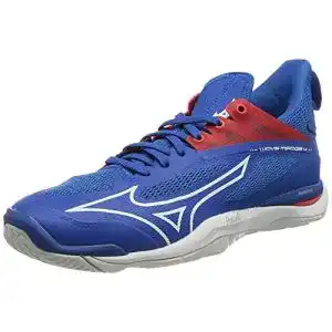 Mizuno Wave Mirage 4 Handballschuhe für Herren in French Blue/White/Ignition Red
