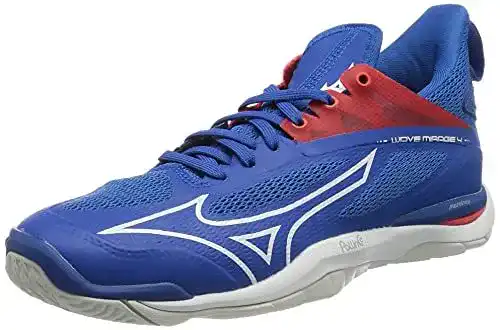 Mizuno Wave Mirage 4 Handballschuhe für Herren in French Blue/White/Ignition Red