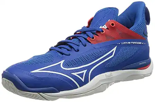 Mizuno Wave Mirage 4 Handballschuhe für Herren in French Blue/White/Ignition Red