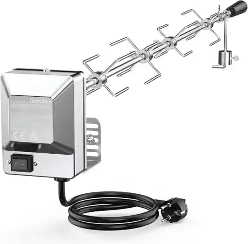 Drehspieß Onlyfire BRK-6032 Universal, verchromt für Grills