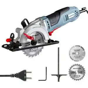 Handkreissäge mit Führungsschiene von Workpro, 750 Watt Leistung