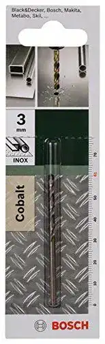 Edelstahlbohrer Bosch Accessories Metallbohrer Cobalt 3 mm