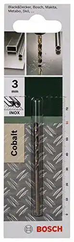 Edelstahlbohrer Bosch Accessories Metallbohrer Cobalt 3 mm