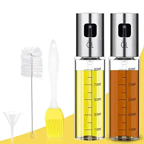 Öl-Sprühflaschen Set mit Skala – 2 Stück