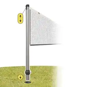 Badminton-Netz von Gard & Rock im Multisport-Set mit höhenverstellbaren Pfosten
