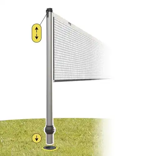 Badminton-Netz von Gard & Rock im Multisport-Set mit höhenverstellbaren Pfosten