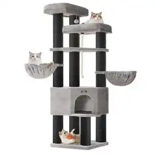 Feandrea Kratzbaum für große Katzen, mehrstöckig, 186,7 cm hoch