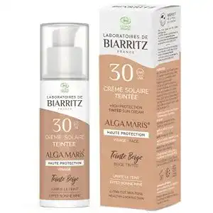 Gesichts-Sonnencreme Algamaris getönt SPF30 von Laboratoires de Biarritz