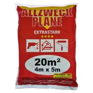 Baufolie Jufol Allzweckplane Extrastark 4 x 5 m LDPE transparent