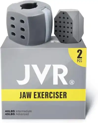 Jawline Trainer JVR – 2 Stück Kiefer Trainingsgerät für Gesichtsmuskeln
