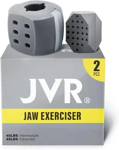 Jawline Trainer JVR – 2 Stück Kiefer Trainingsgerät für Gesichtsmuskeln