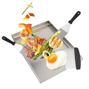 Edelstahl Grillplatte GriHero 30x40cm für Gas- und Holzkohlegrills