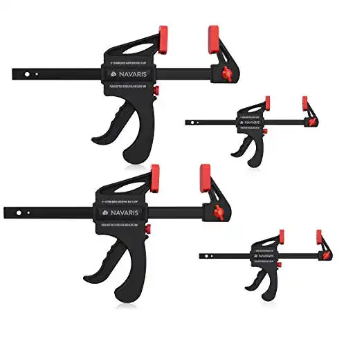 Einhandzwinge Navaris Spanner Set mit Spannweite von 10 bis 15 cm