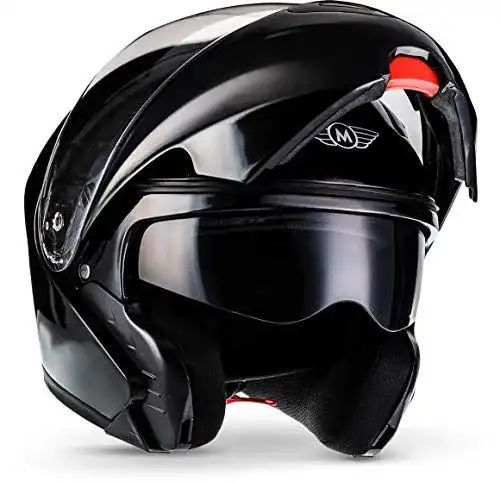 Caberg Klapphelm MOTO Helmets F19 in Gloss Black