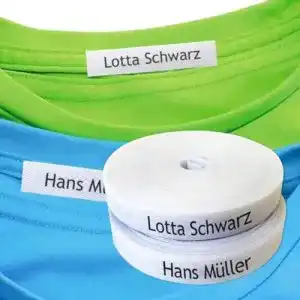 Namensaufkleber für Kleidung – Personalisierbare Bügeletiketten