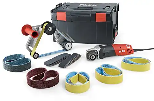 Rohrbandschleifer Flex PUL Tubos BRE 14-3/125 Set schwarz/rot