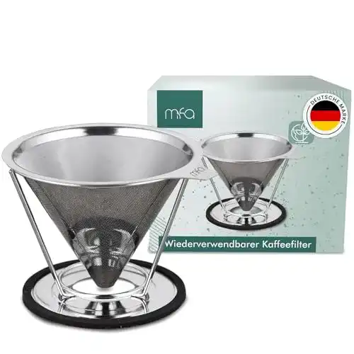 Edelstahl Kaffeefilter von mfa Wiederverwendbarer Filter für Kaffeezubereitung