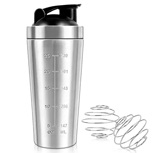 Edelstahl Protein Shaker JOLIGAEA 750ml für Eiweißgetränke