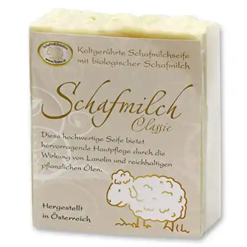 Florex Schafmilchseife Classic – Kaltgerührte Seife mit Lanolin