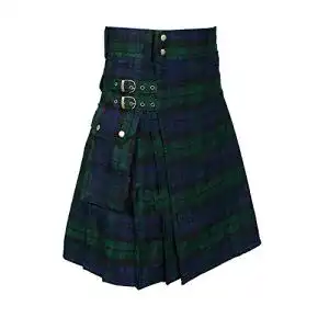 Schottenrock Baronhong Tartan Utility Kilt für Männer mit Taschen