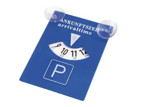 Parkscheibe APA 30102 mit Saugnäpfen für sicheres Parken