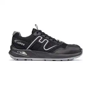 Lupos Sicherheitsschuhe LUNAR S3 SRC ESD in Schwarz und Grau, Größe 38