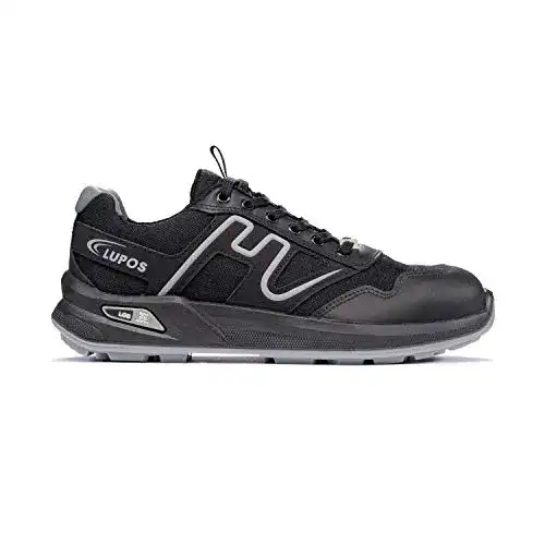 Lupos Sicherheitsschuhe LUNAR S3 SRC ESD in Schwarz und Grau, Größe 38