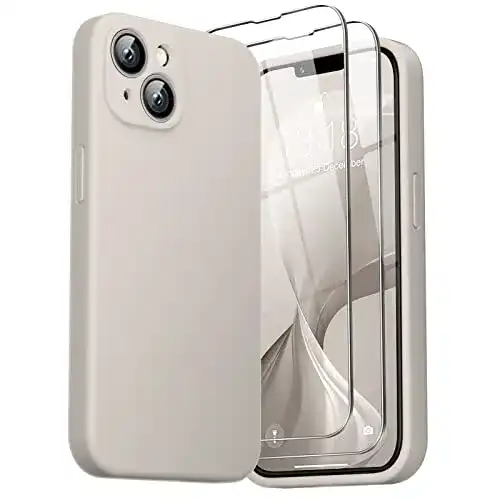 GOODVISH 3 in 1 Silikon Hülle für iPhone 14 und iPhone 13