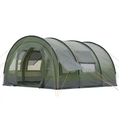 CampFeuer Relax6 Zelt für 6 Personen in Oliv/Grau
