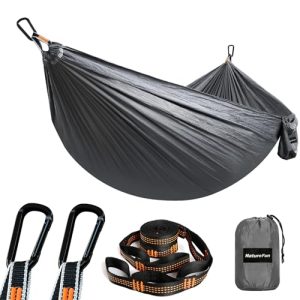 Hängematte NatureFun ultraleicht für Reisen und Camping mit 300 kg Tragkraft