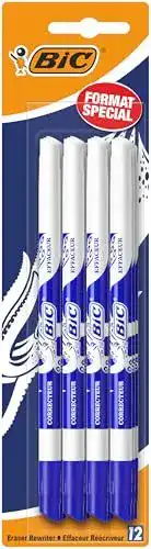 Tintenkiller Bic Ink Eater 12 Stück in Blau (8 plus 4 gratis)