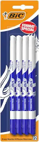 Tintenkiller Bic Ink Eater 12 Stück in Blau (8 plus 4 gratis)