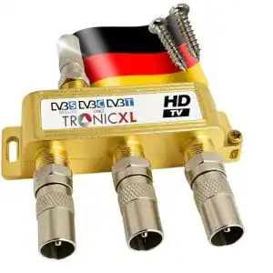Sat-Verteiler 3-fach Tronicxl für Kabel- und Satellitenfernsehen