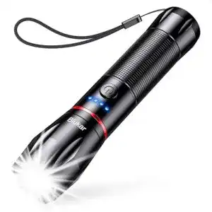 Aufladbare LED Taschenlampe Blukar mit Zoom und 5 Lichtmodi