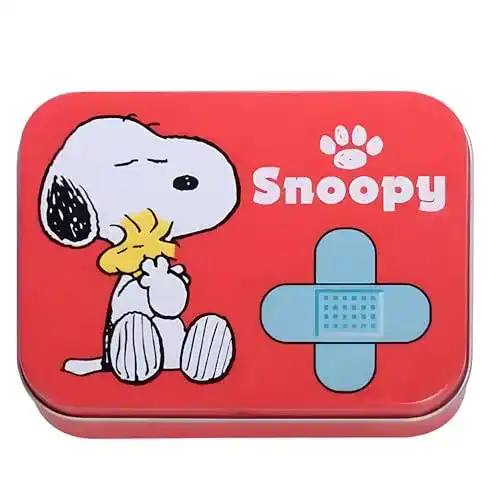 Kinderpflaster Snoopy in Metall-Box – 24 Stück