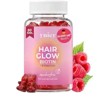 Haarvitamine Gummies mit 10.000 µg Biotin und Vitaminen für Haarwachstum