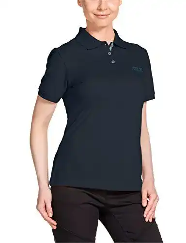 Jack Wolfskin Damen Poloshirt in Nachtblau, Größe XL