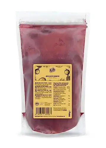Bio Rote Beete Pulver 500 g von Koro 100% natürlich und vielseitig einsetzbar