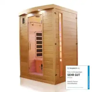 Infrarotkabine Dewello Infrarotsauna Pierson für 1-2 Personen