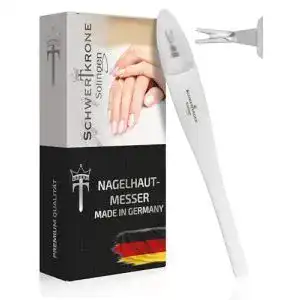 Nagelhautmesser Schwertkrone V-Klinge aus Solingen zur Nagelhautpflege