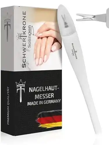 Nagelhautmesser Schwertkrone V-Klinge aus Solingen zur Nagelhautpflege