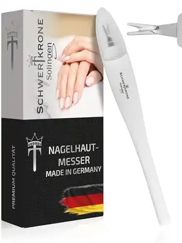 Nagelhautmesser Schwertkrone V-Klinge aus Solingen zur Nagelhautpflege