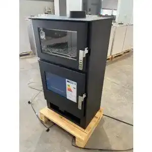 Kaminofen bis 1000 Euro Nana If EEK A+ mit Backfach aus Inox