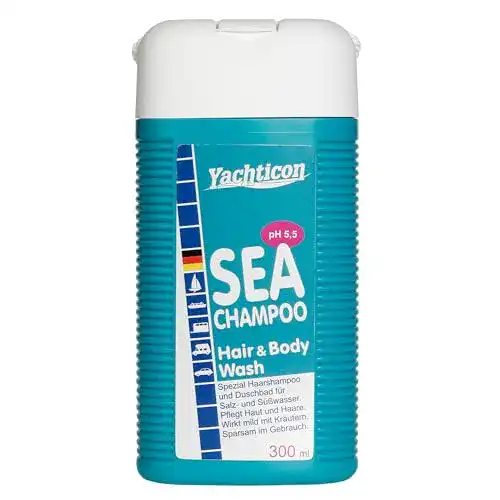 Yachticon Sea Shampoo 300 ml mildes Duschshampoo für Haut und Haar