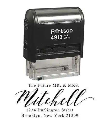 Adressstempel Printtoo personalisiert, schwarz, selbsteinfärbend