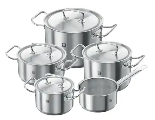 Zwilling Kochtopf-Set 5-teilig mit 4 Deckeln für alle Herdarten