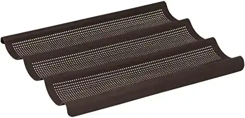 Baguette-Backblech Lurch 85085 FlexiForm für 3 Baguettes aus Silikon