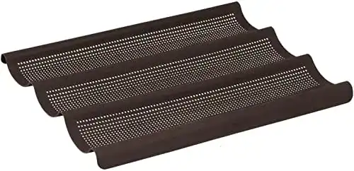 Baguette-Backblech Lurch 85085 FlexiForm für 3 Baguettes aus Silikon