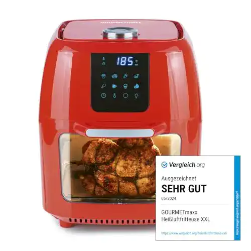 Digitale XXL Heißluftfritteuse von GOURMETmaxx für vielfältige Zubereitung